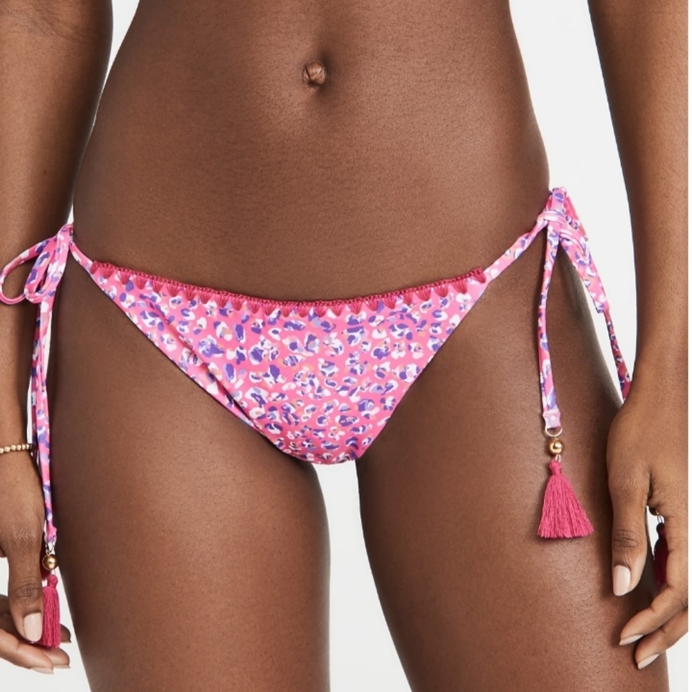 Ramy Brook Sena Printed Bikini String Bottoms